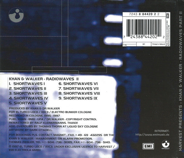 Khan &amp; Walker : Radiowaves II (CD, Album, RM)