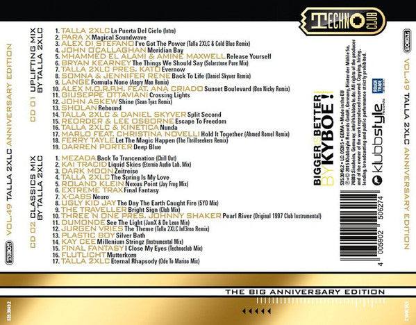 Talla 2XLC : Techno Club Vol.49  (2xCD, Comp, Mixed)