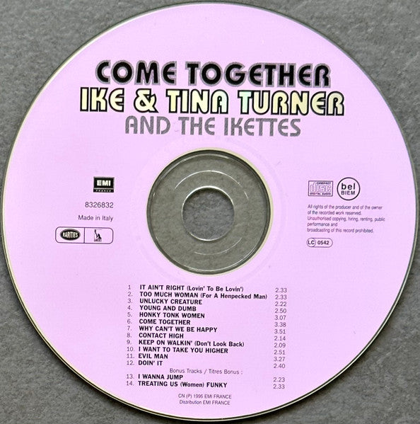 Ike &amp; Tina Turner And The Ikettes : Come Together (CD, Album, Ltd, Num, RE)