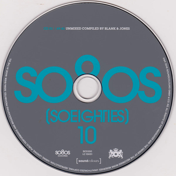 Blank &amp; Jones : So80s (Soeighties) 10 (3xCD, Comp)
