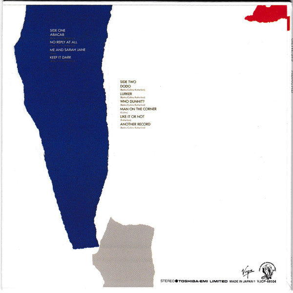 Genesis : Abacab (CD, Album, RE, RM, Pap)