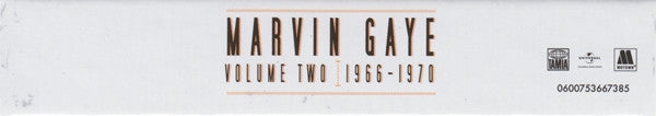 Marvin Gaye : Volume Two 1966 - 1970 (CD, Album, RE, RM + CD, Album, RE, RM + CD, Album,)
