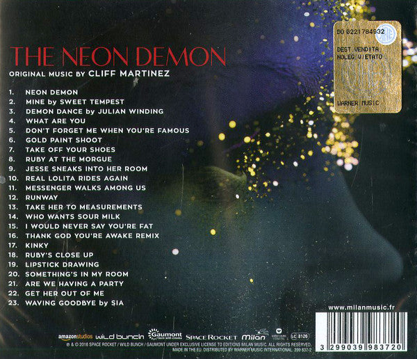 Cliff Martinez : The Neon Demon (Original Motion Picture Soundtrack) (CD, Album)