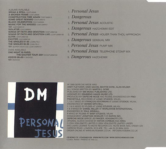Depeche Mode : Personal Jesus (CD, Single, RE)