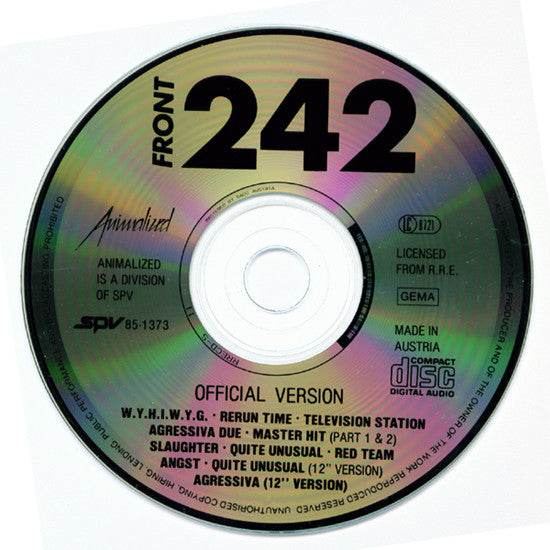 Front 242 : Official Version (CD, Album)
