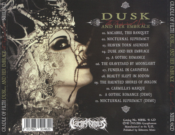 Cradle Of Filth : Dusk... And Her Embrace - The Original Sin (CD, Album)