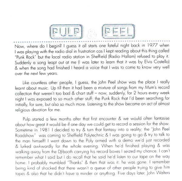 Pulp : The Peel Sessions (2xCD, Album)