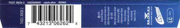 Haddaway : Catch A Fire (Remix) (CD, Maxi)