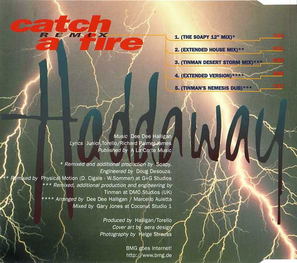Haddaway : Catch A Fire (Remix) (CD, Maxi)