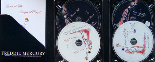 Freddie Mercury : Lover Of Life, Singer Of Songs (Box, Comp, Col + 2xCD, Comp + DVD-V, PAL + DVD-V, )