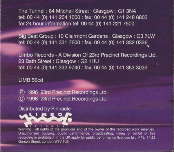 Paul Oakenfold, Michael Kilkie, Colin Tevendale, Steven McCreery : The Tunnel Mixes (3xCD, Mixed)