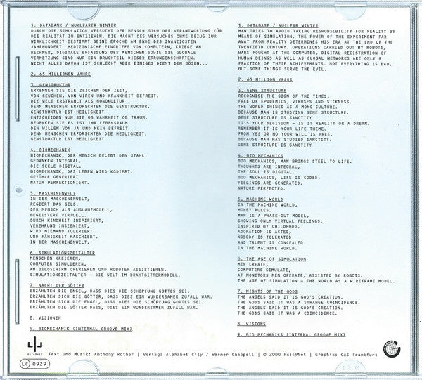 Anthony Rother : Simulationszeitalter (CD, Album)