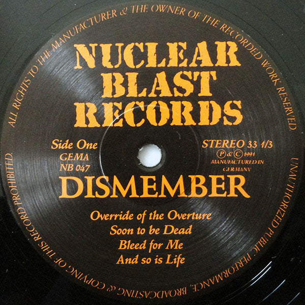 Dismember : Like An Ever Flowing Stream (LP, Album)