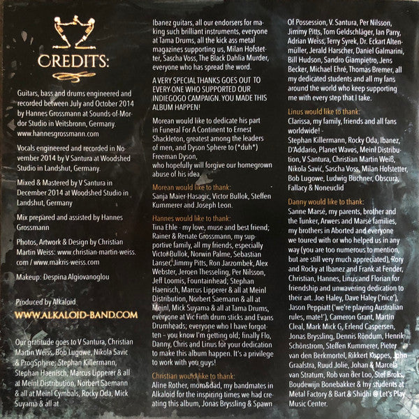 Alkaloid (6) : The Malkuth Grimoire (CD, Album, Dig)