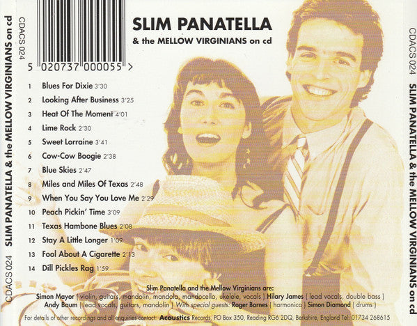 Slim Panatella And The Mellow Virginians : Slim Panatella And The Mellow Virginians (CD)
