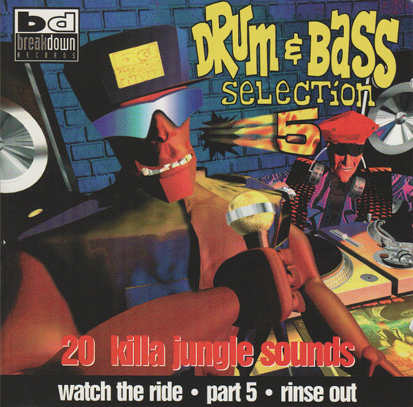 Various : Drum &amp; Bass Selection 5 (Watch The Ride - Part 5 - Rinse Out) (2xCD, Comp)