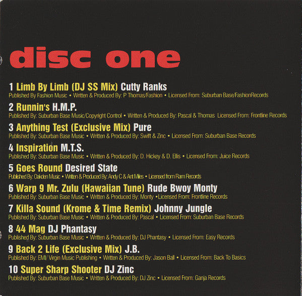 Various : Drum &amp; Bass Selection 5 (Watch The Ride - Part 5 - Rinse Out) (2xCD, Comp)