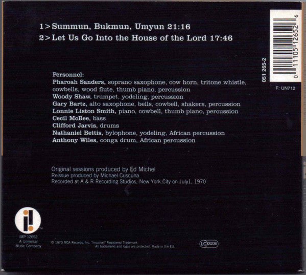 Pharoah Sanders : Summun, Bukmun, Umyun (Deaf Dumb Blind) (CD, Album, RE, RM)