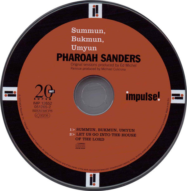Pharoah Sanders : Summun, Bukmun, Umyun (Deaf Dumb Blind) (CD, Album, RE, RM)