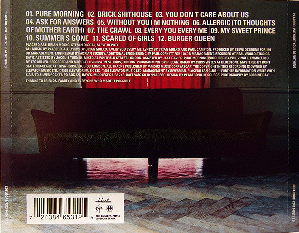 Placebo : Without You I'm Nothing (CD, Album + CD, Single, Enh, Promo, Car + Box, Ltd)