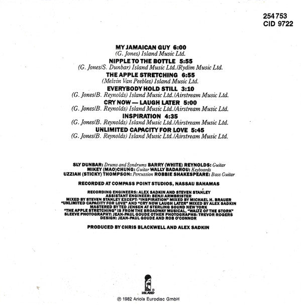 Grace Jones : Living My Life (CD, Album, RE)