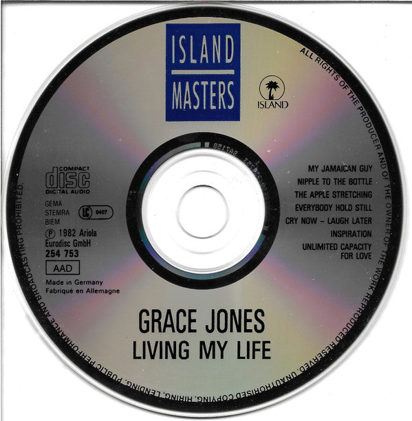 Grace Jones : Living My Life (CD, Album, RE)