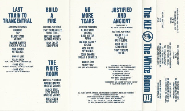 The KLF : The White Room (Cass, Album)