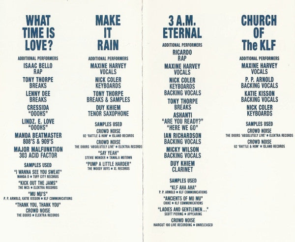 The KLF : The White Room (Cass, Album)