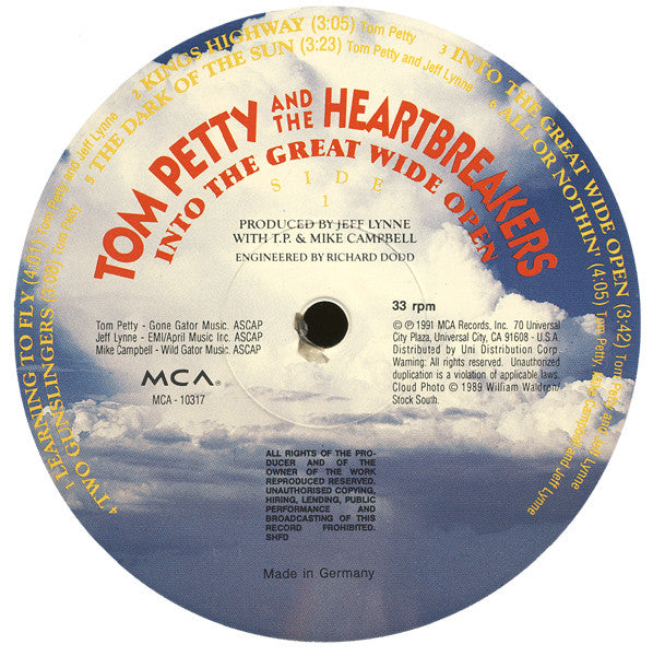 Tom Petty And The Heartbreakers : Into The Great Wide Open (LP, Album)