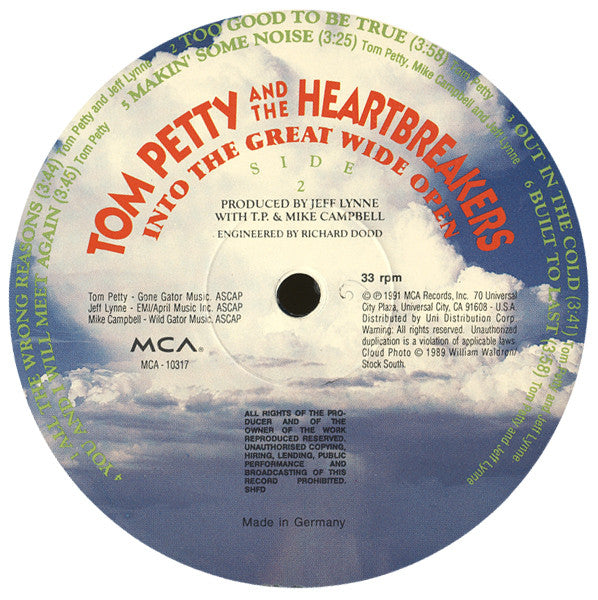 Tom Petty And The Heartbreakers : Into The Great Wide Open (LP, Album)