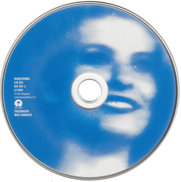 Passengers : Miss Sarajevo (CD, Single)