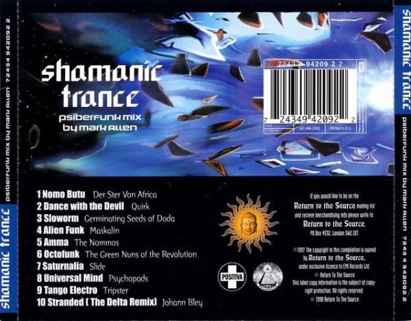 Mark Allen : Shamanic Trance (Psiberfunk Mix By Mark Allen) (CD, Mixed, RE)