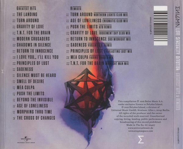 Enigma : Love Sensuality Devotion: Greatest Hits &amp; Remixes (CD, Comp, Mixed, RE + CD, Comp, Mixed, RE + Comp, )