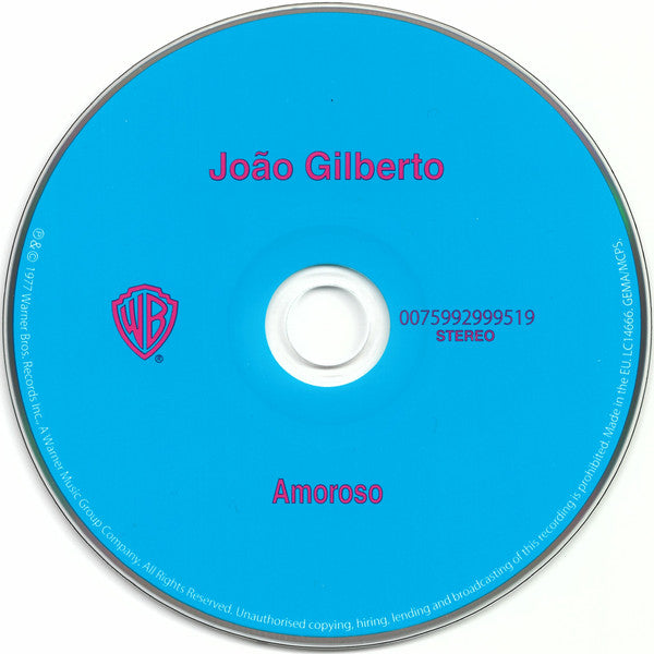 João Gilberto : Amoroso (CD, Album, RE)