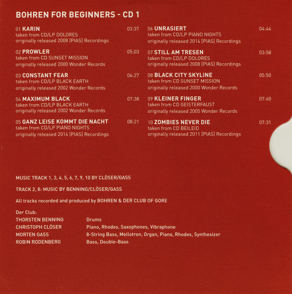 Bohren Und Der Club Of Gore* : Bohren For Beginners (2xCD, Comp)