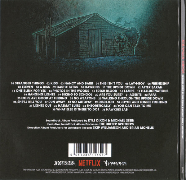 Kyle Dixon (2) &amp; Michael Stein (9) : Stranger Things (A Netflix Original Series) Original Music • Volume One (CD, Album)