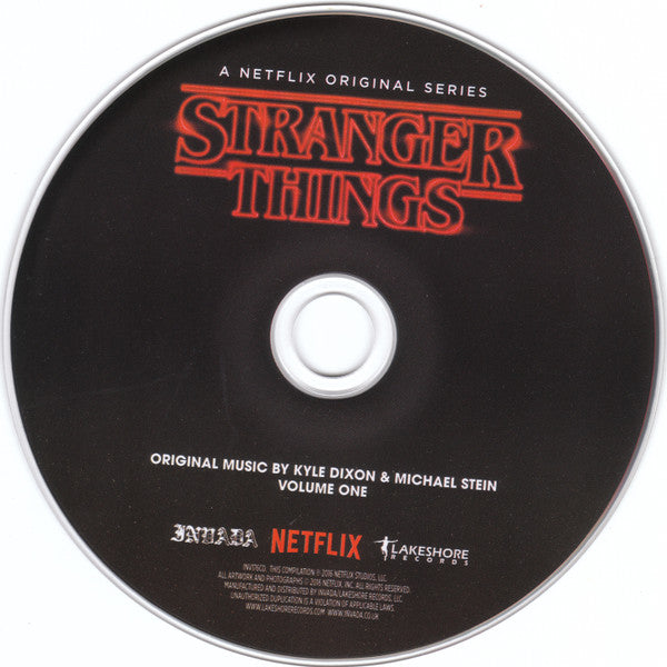 Kyle Dixon (2) &amp; Michael Stein (9) : Stranger Things (A Netflix Original Series) Original Music • Volume One (CD, Album)