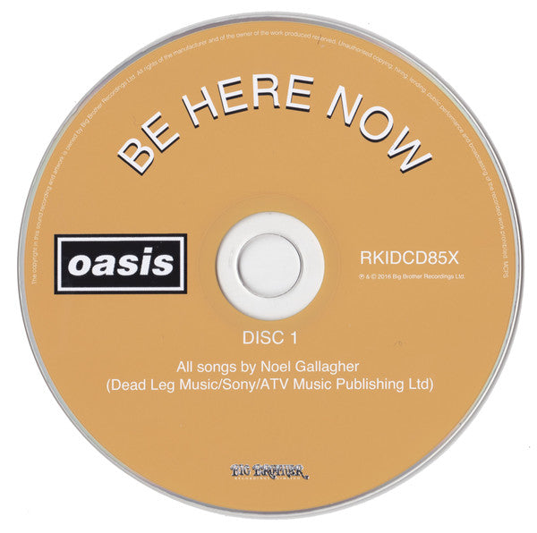 Oasis (2) : Be Here Now (CD, Album, RE, RM + CD, Comp + CD, Album + Dlx, Di)