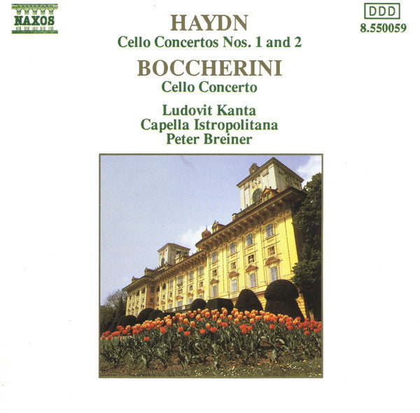Haydn* - Boccherini*, Ludovít Kanta, Capella Istropolitana, Peter Breiner : Cello Concertos Nos. 1 And 2 / Cello Concerto (CD, Album, RE)