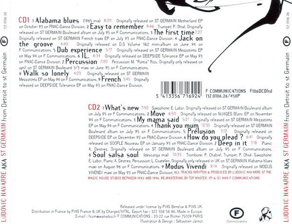Ludovic Navarre AKA St Germain : From Detroit To St Germain (The Complete Series For Connoisseurs) (2xCD, Comp, Ltd, Sli)