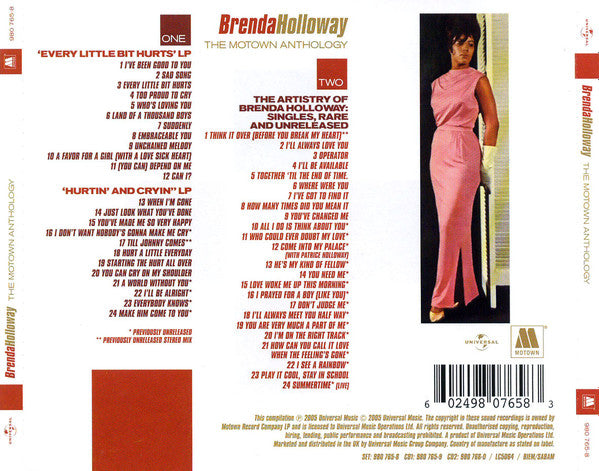 Brenda Holloway : The Motown Anthology (2xCD, Comp, RM)