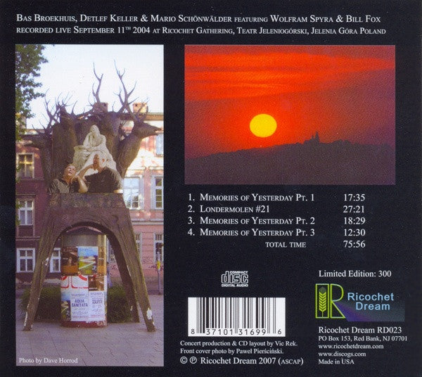 Broekhuis, Keller &amp; Schönwälder Featuring Spyra &amp; Bill Fox : Space Cowboys @ Jelenia Góra (CD, Album, Ltd)