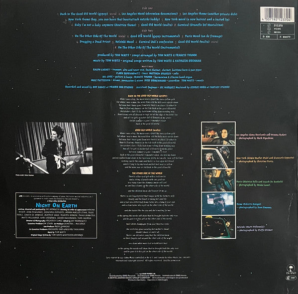 Tom Waits : Night On Earth (Original Soundtrack Recording) (LP, Album)