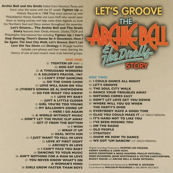 Archie Bell &amp; The Drells : Let&#39;s Groove (The Archie Bell &amp; The Drells Story) (2xCD, Comp)