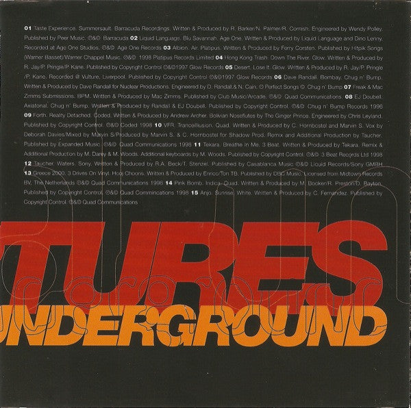 Various : Global Underground Departures (CD, Mixed, Smplr)