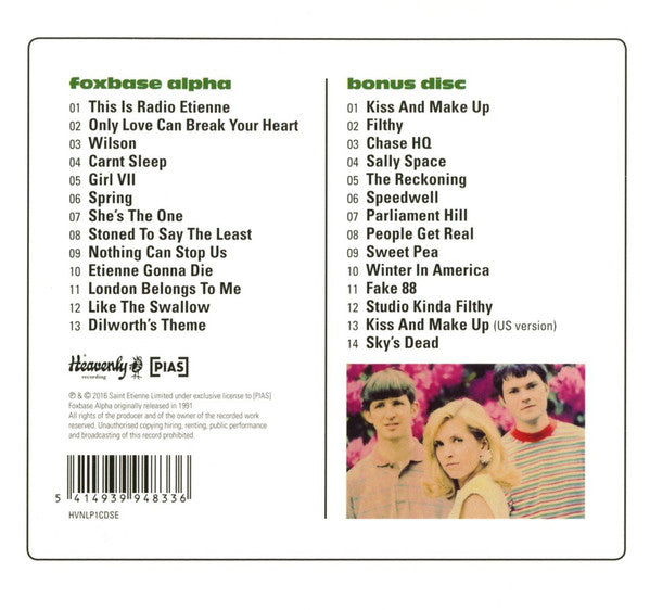 Saint Etienne : Foxbase Alpha (CD, Album, RE, RM + CD, Comp, RM + Dlx)