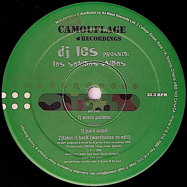 DJ Jes : Los Sonidos Unidos (12&quot;)