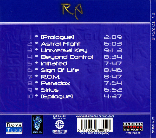 Ra : To Sirius (CD, Album, RE, Dig)