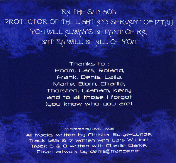 Ra : To Sirius (CD, Album, RE, Dig)