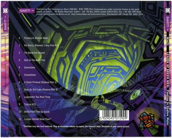 Legion Of Green Men : Floating In Shallow Water (CD, Album)